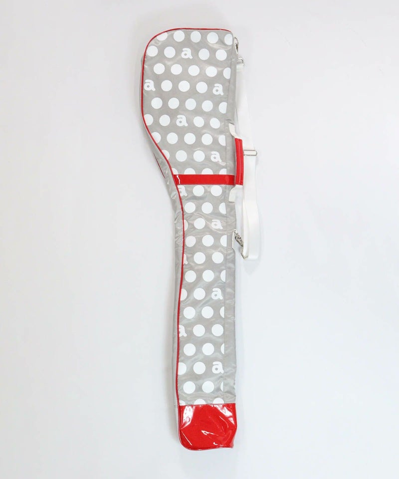 ドット柄クラブケース後（ライトグレー）