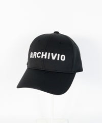 ベーシックロゴ刺繍撥水キャップ(ブラック×ホワイト)