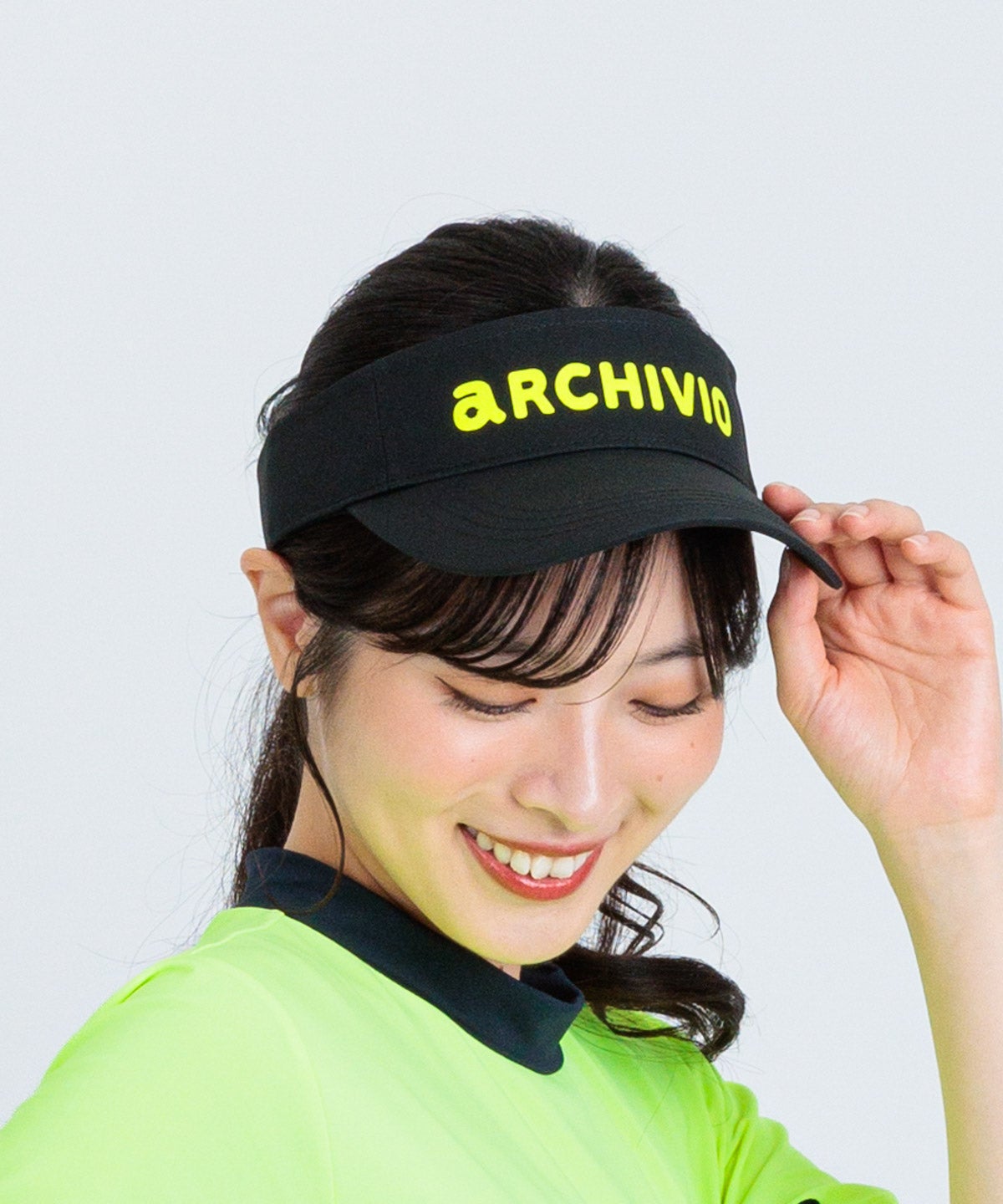 ベーシックロゴ刺繍サンバイザー|アルチビオ - ゴルフウェアや婦人服通販