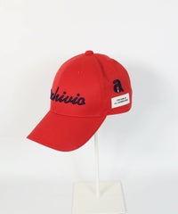 ロゴ刺繍撥水キャップ（レッド）