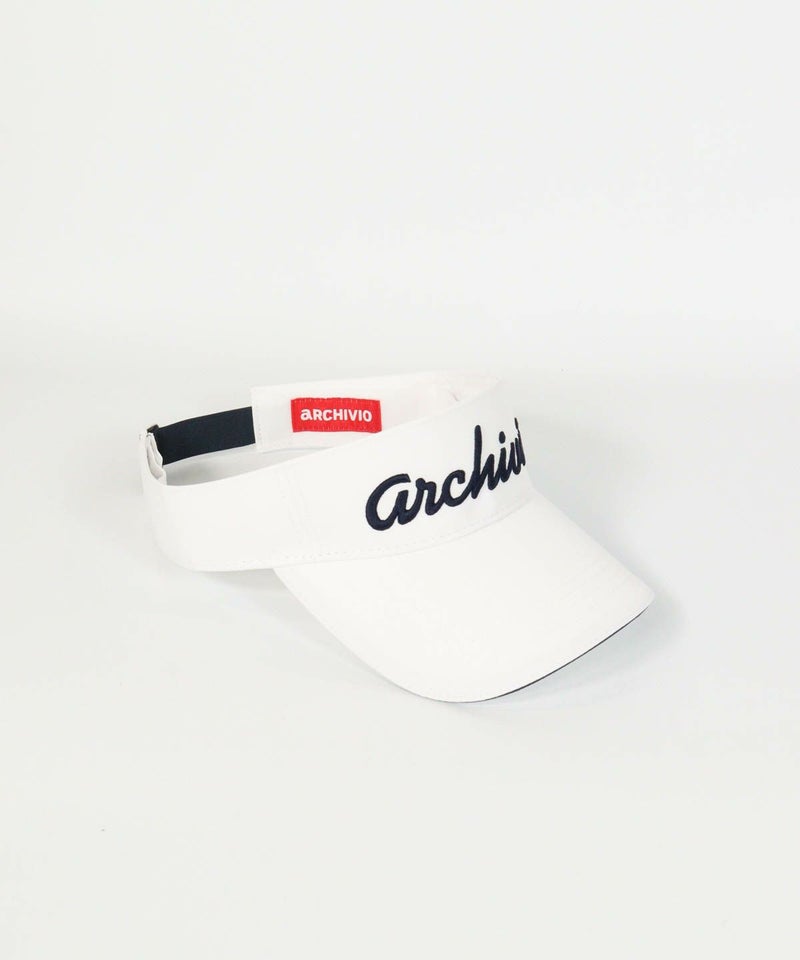 ロゴ刺繍サンバイザー（ホワイト）