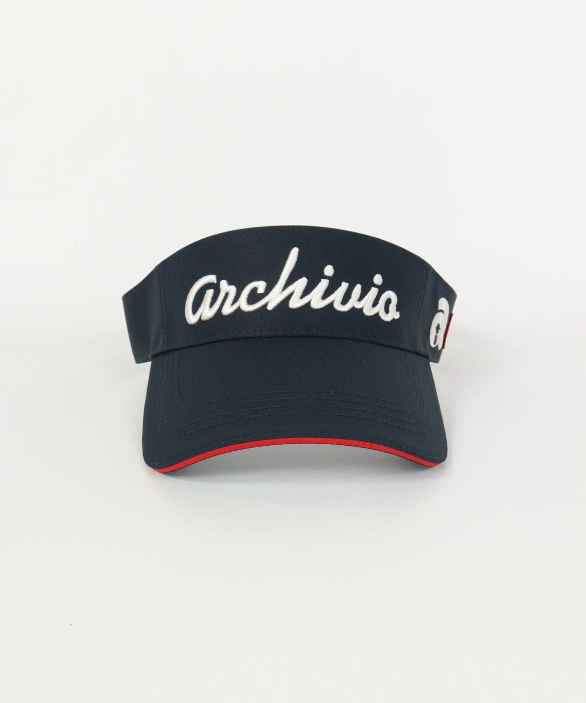 ロゴ刺繍サンバイザー（ネイビー）