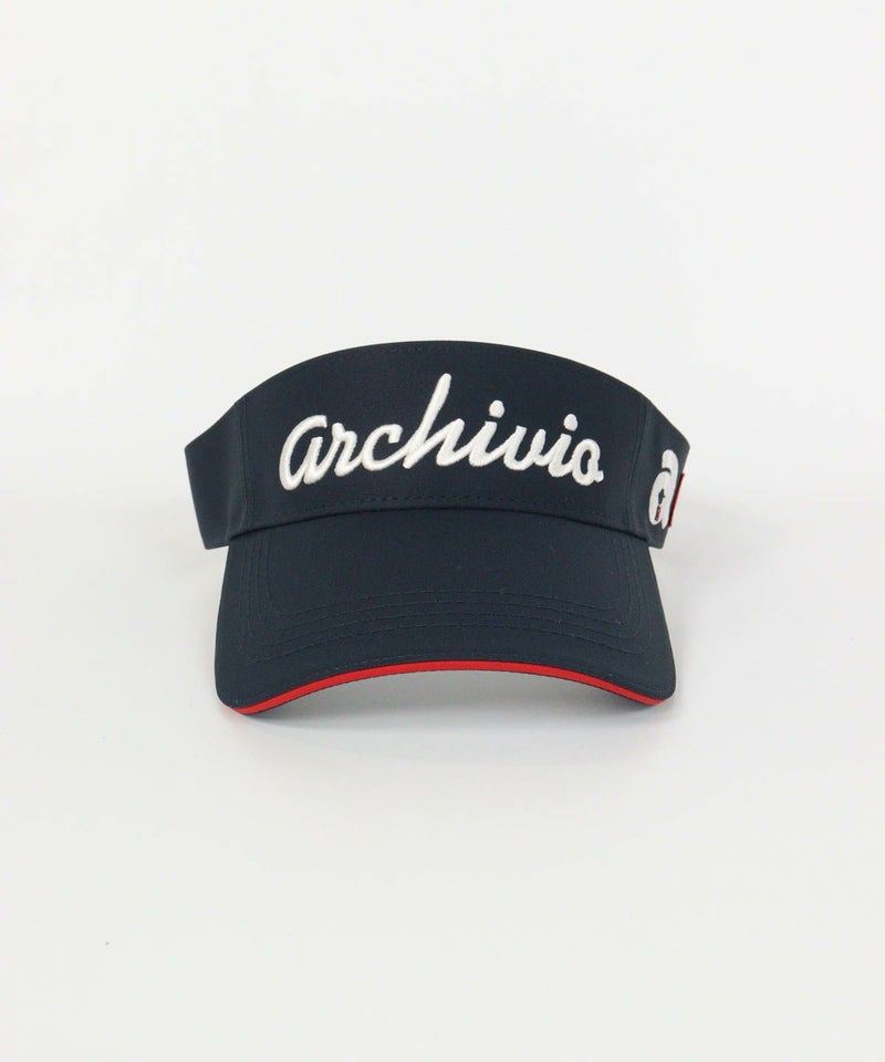 ロゴ刺繍サンバイザー（ネイビー）