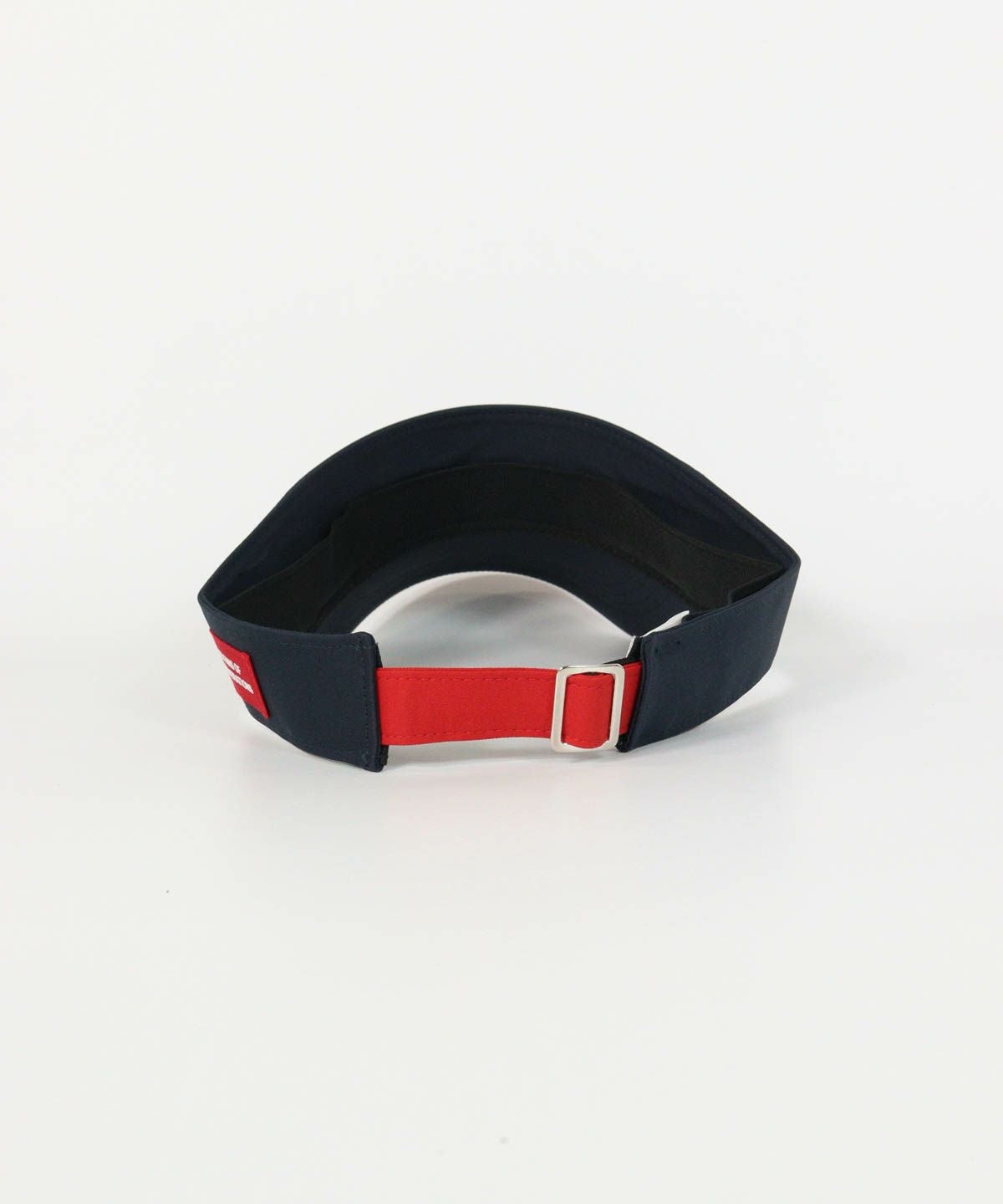 ロゴ刺繍サンバイザー後（ネイビー）