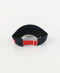 ロゴ刺繍サンバイザー後（ネイビー）