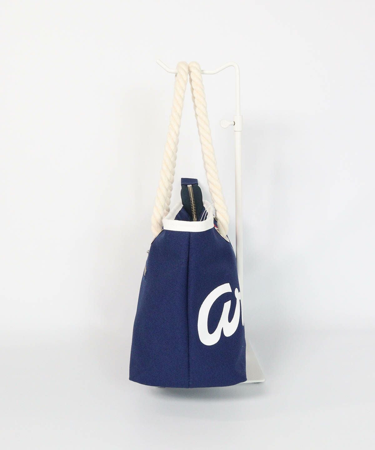 コットンキャンバスカートバッグ横（ネイビー）