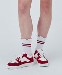 モデル着用画像(ホワイト×レッド)