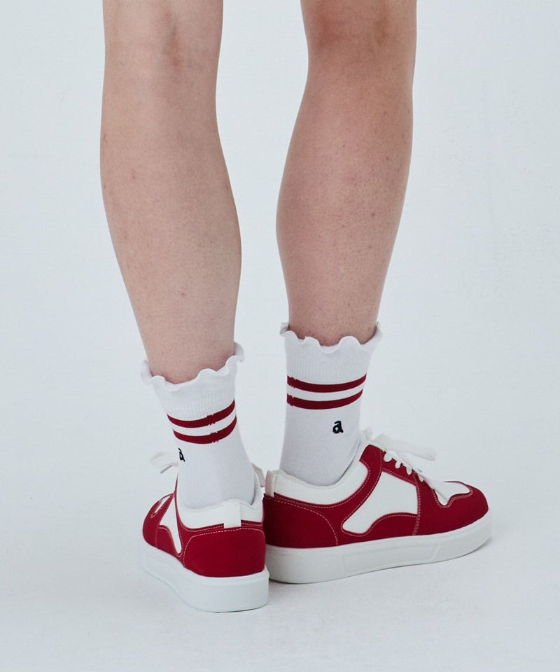 モデル着用画像(ホワイト×レッド)