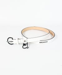 ロゴプリントエナメルベルト(ホワイト)