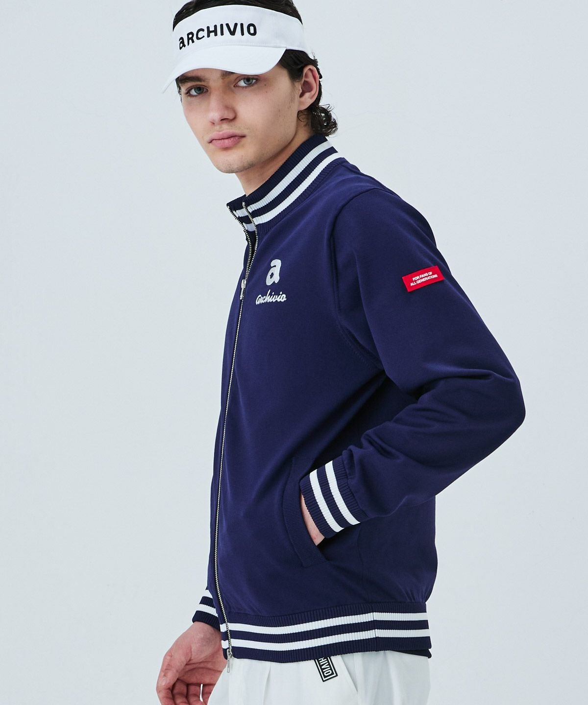 モデル着用画像(ネイビー)