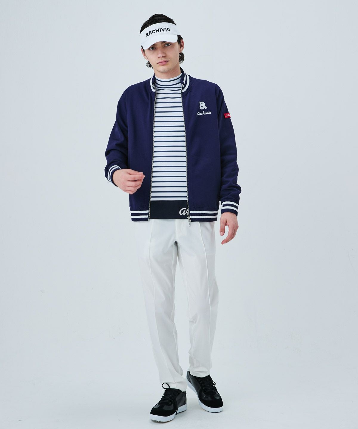 モデル着用画像(ネイビー)