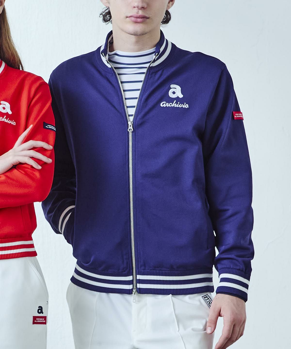 モデル着用画像(ネイビー)