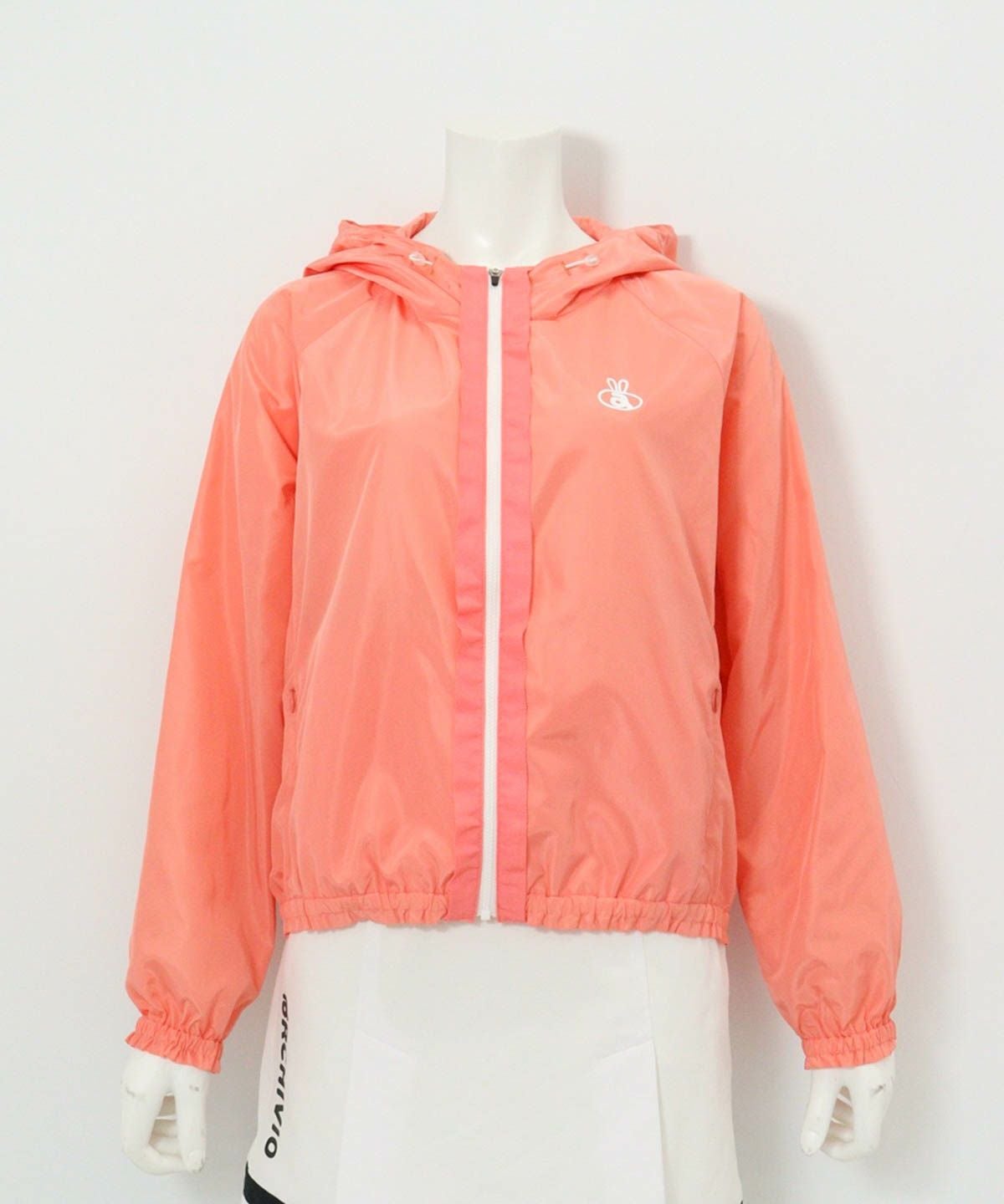 フロントテープジップブルゾン（ライトオレンジ）