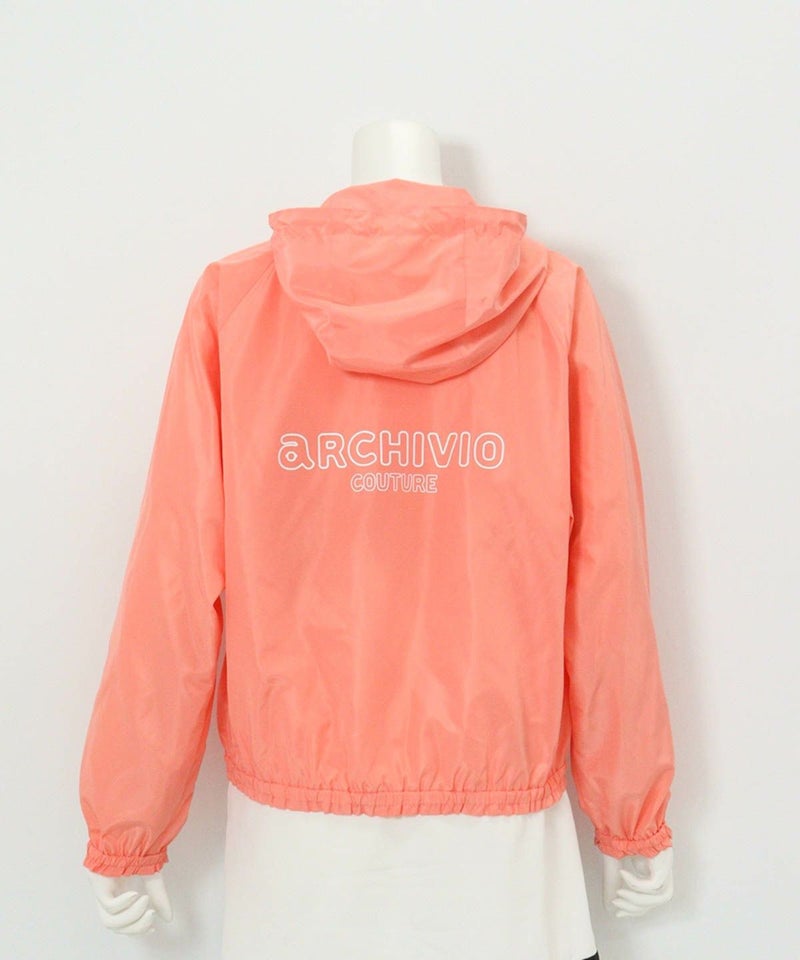 フロントテープジップブルゾン後（ライトオレンジ）