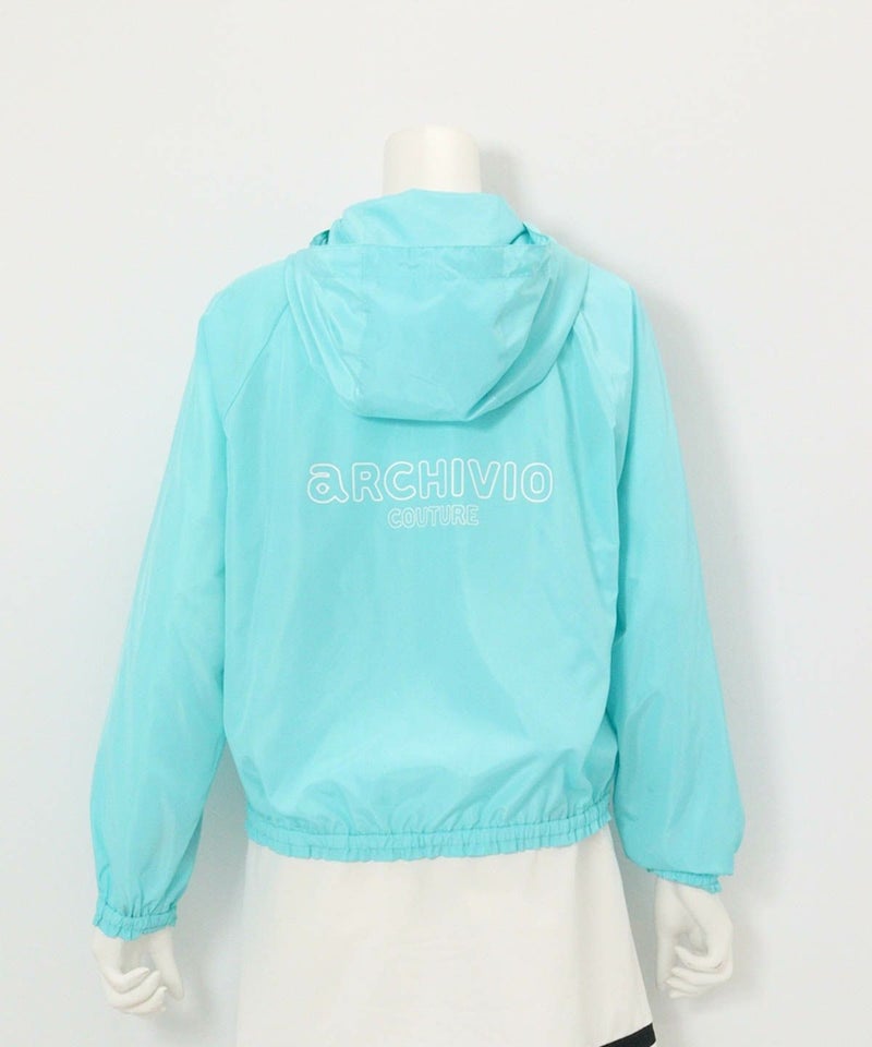 フロントテープジップブルゾン後（ライトブルー）