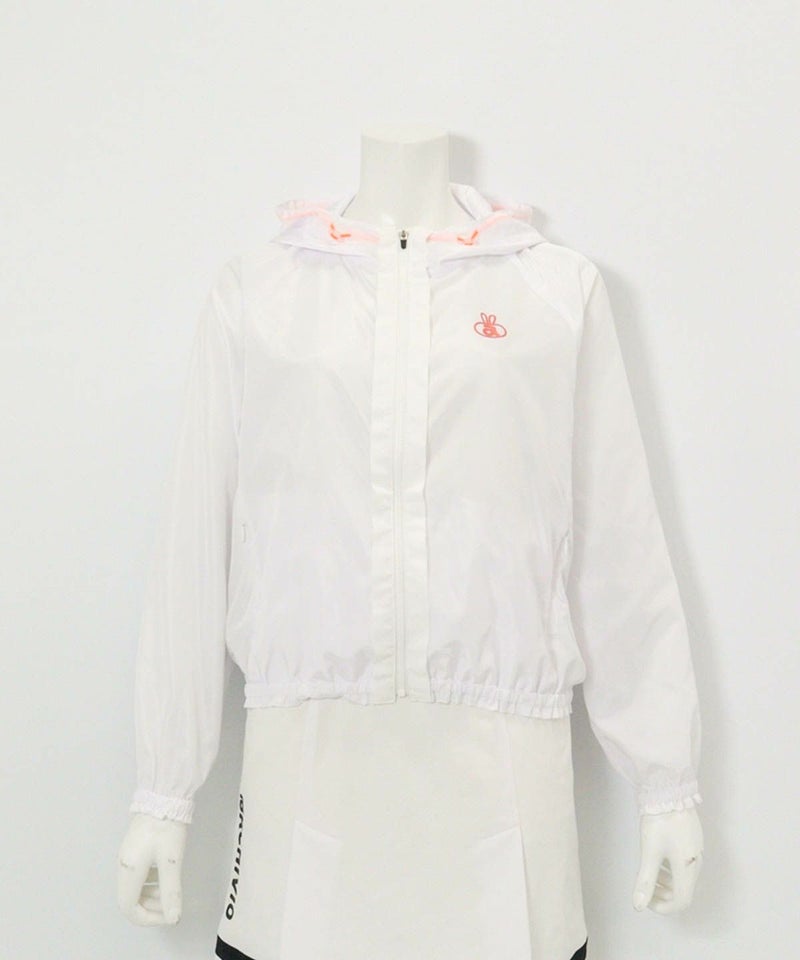 フロントテープジップブルゾン（ホワイト）