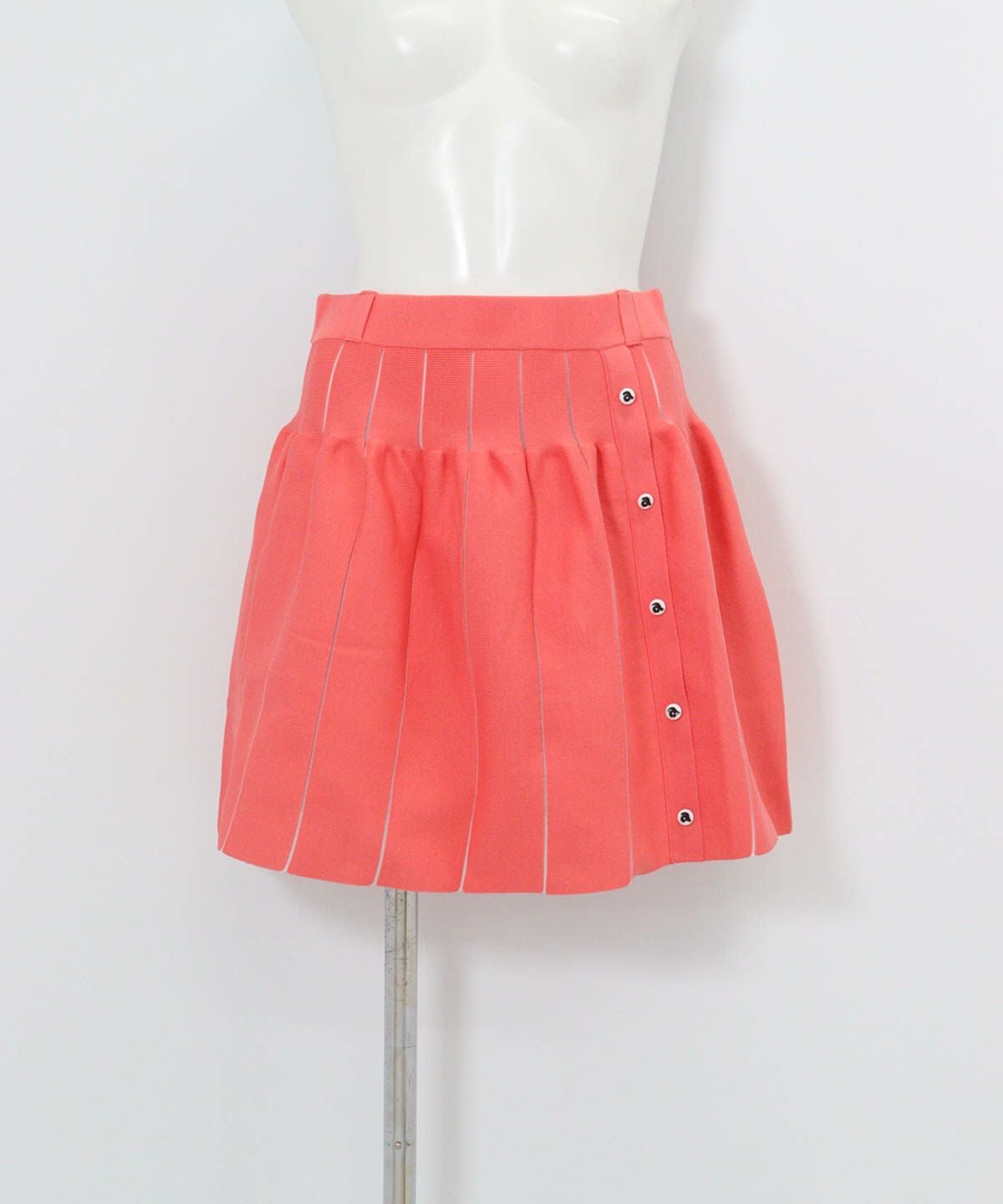 ボリュームニットスカート（ライトオレンジ）