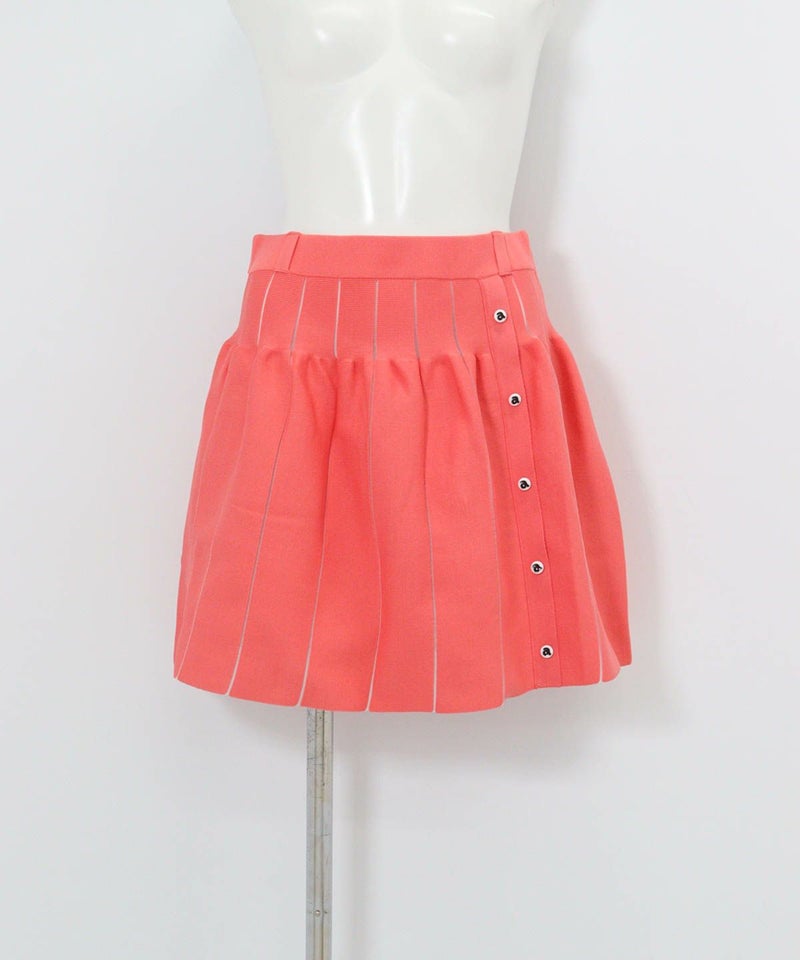 ボリュームニットスカート（ライトオレンジ）