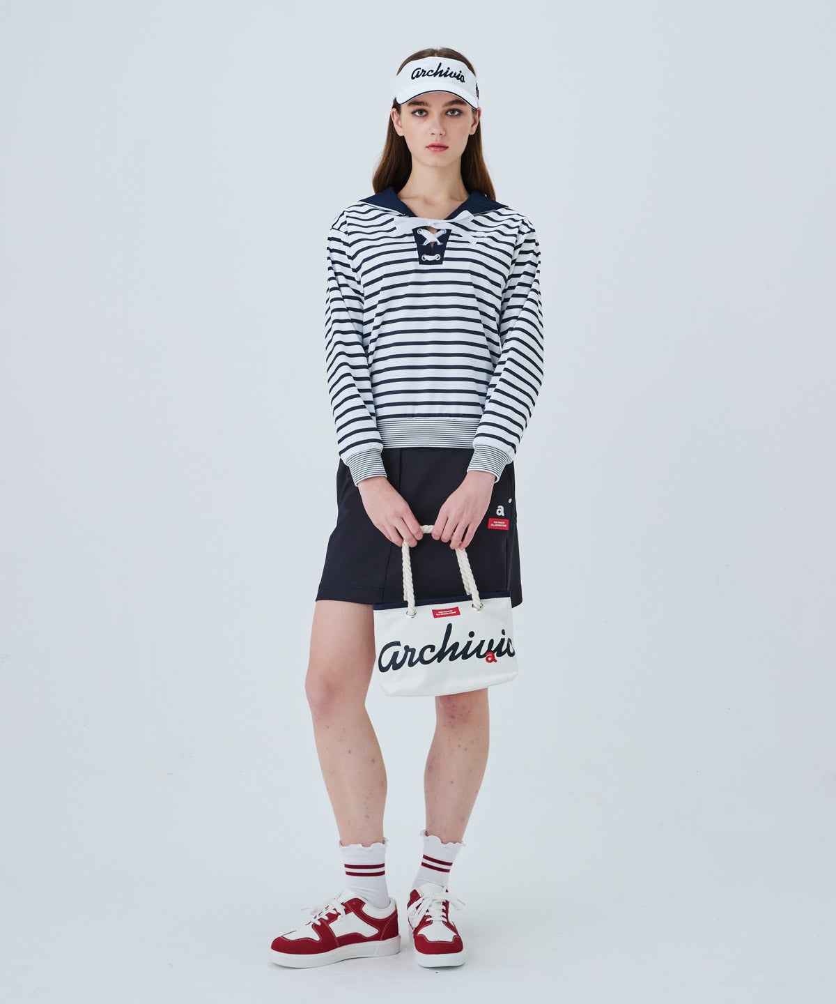 モデル着用画像(ネイビー)