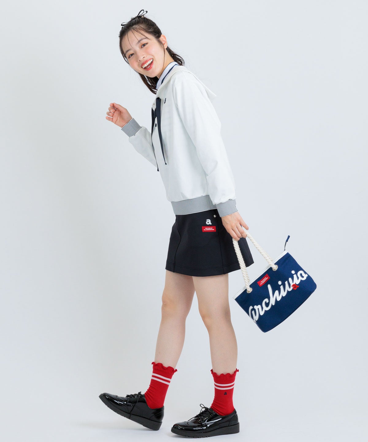 モデル着用画像(ネイビー)