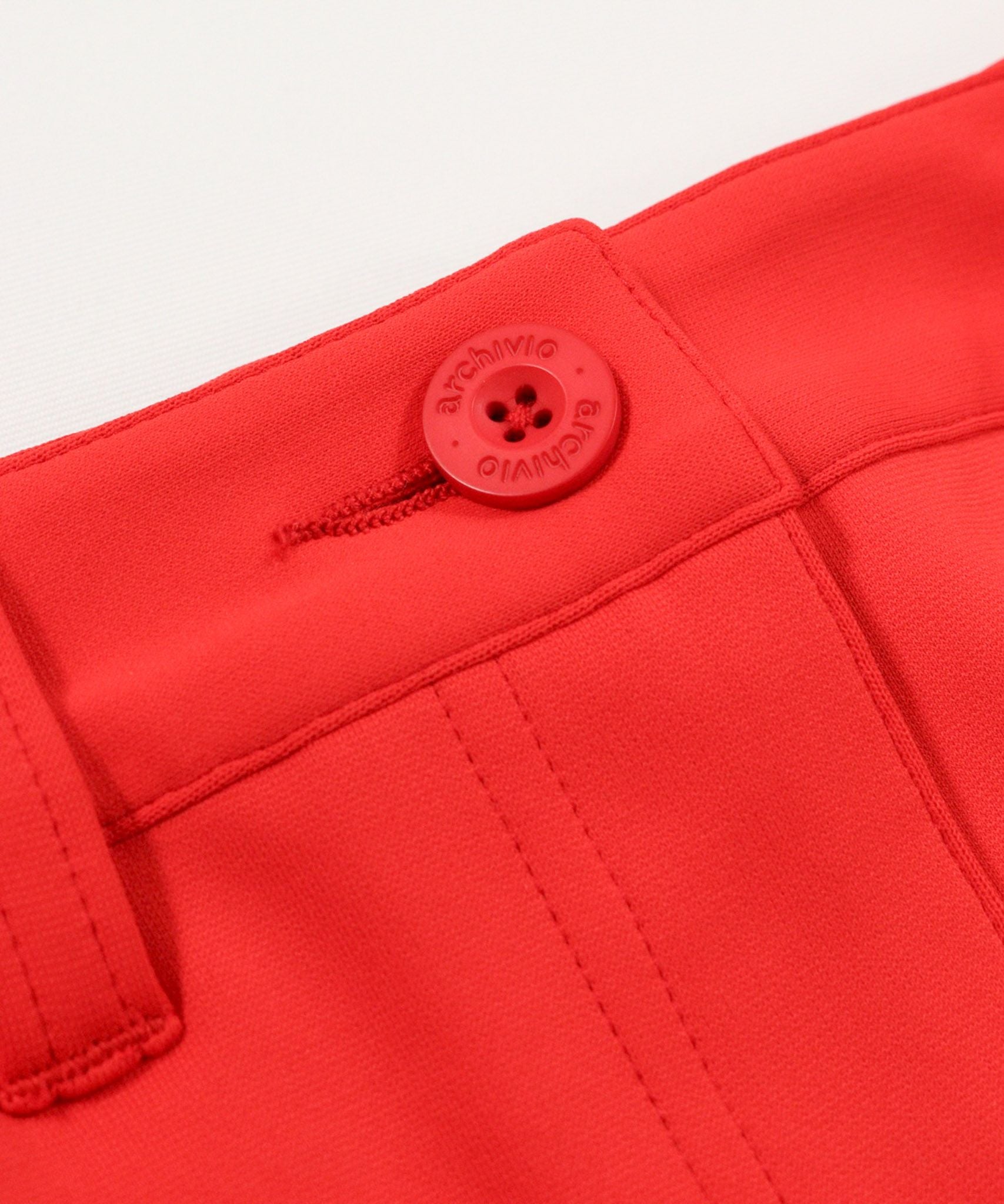 ウエストボタン(レッド)