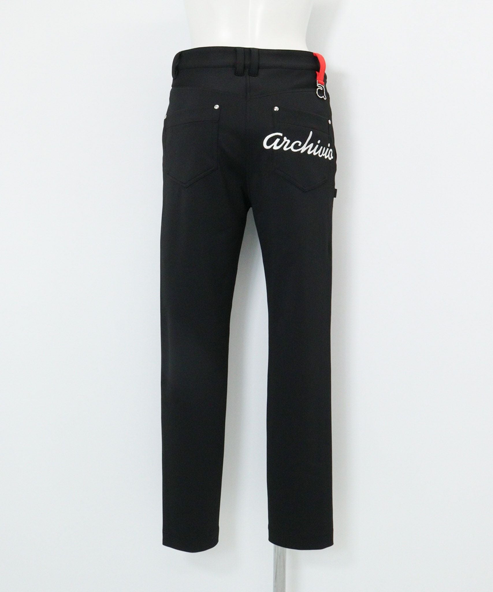 UV速乾ストレッチポンチパンツ(ブラック)後ろ