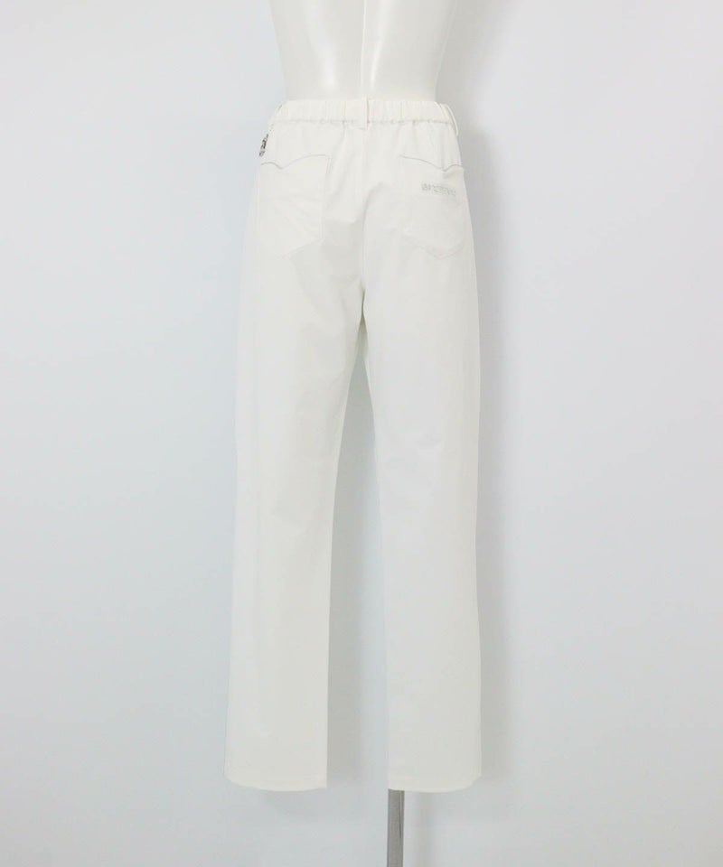 UV冷感スカラップポケットパンツ後（ホワイト）
