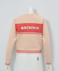 前後2WAYニットプルオーバー(ライトオレンジ)後ろ