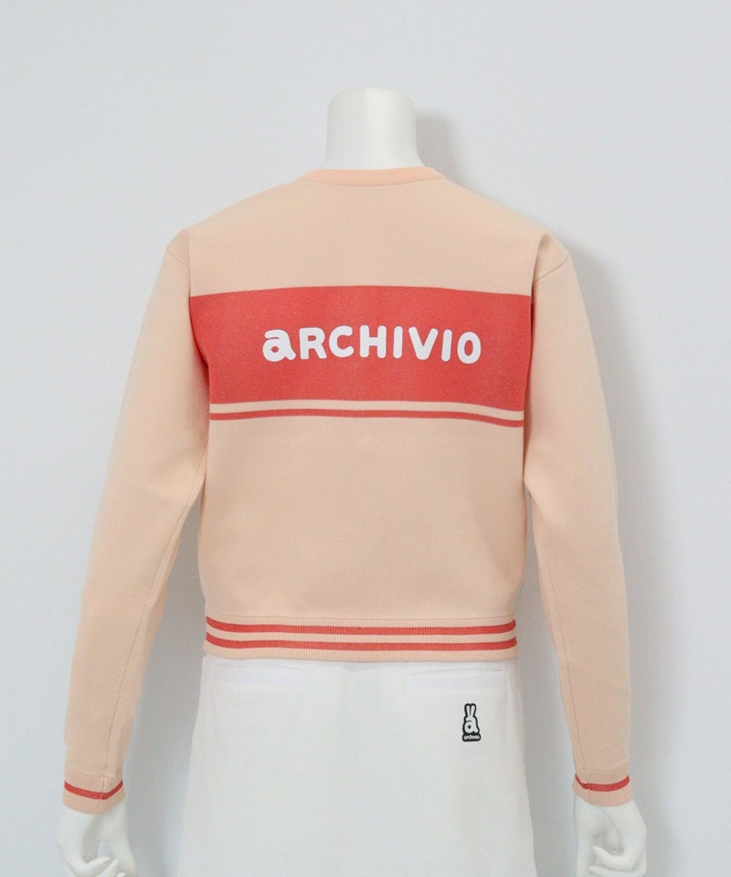 前後2WAYニットプルオーバー(ライトオレンジ)後ろ