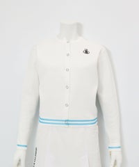 前後2WAYニットプルオーバー(ホワイト×ブルー)前