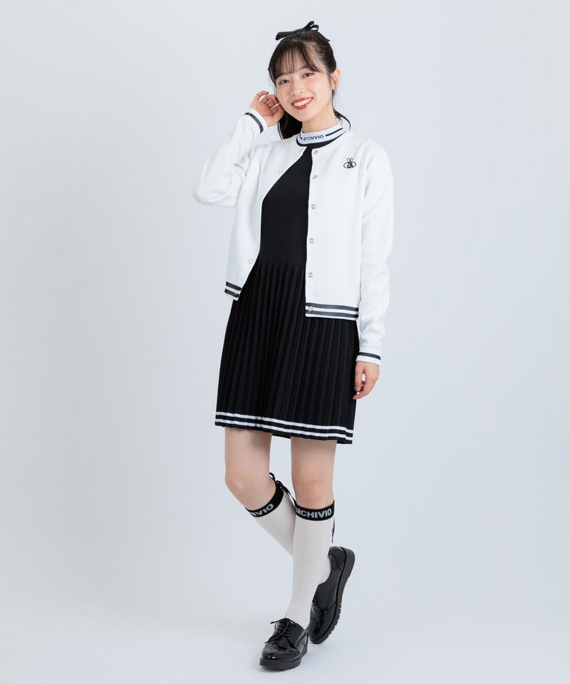 モデル着用画像(ホワイト×ブラック)