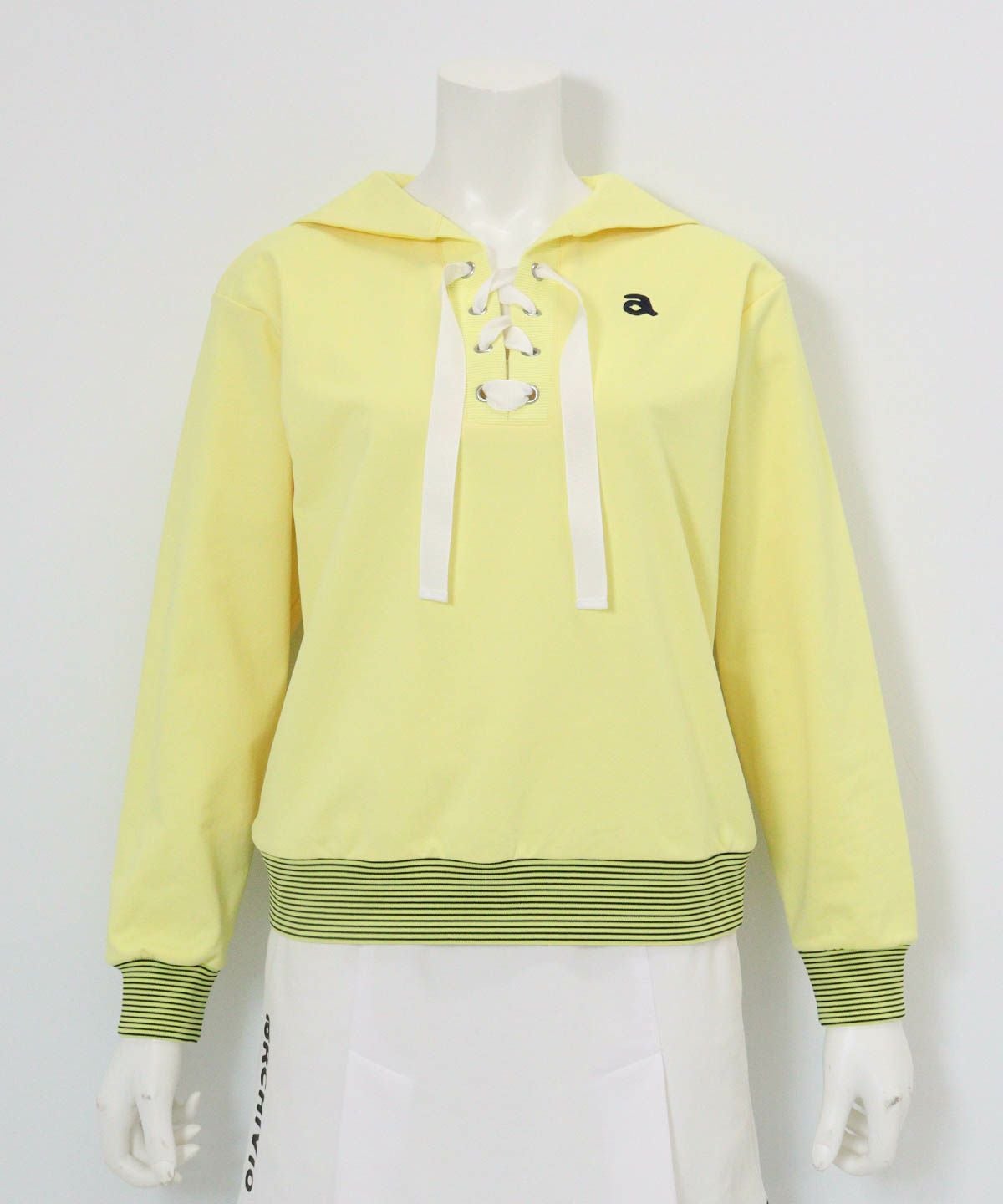 セーラーカラーUVプルオーバー(イエロー)前