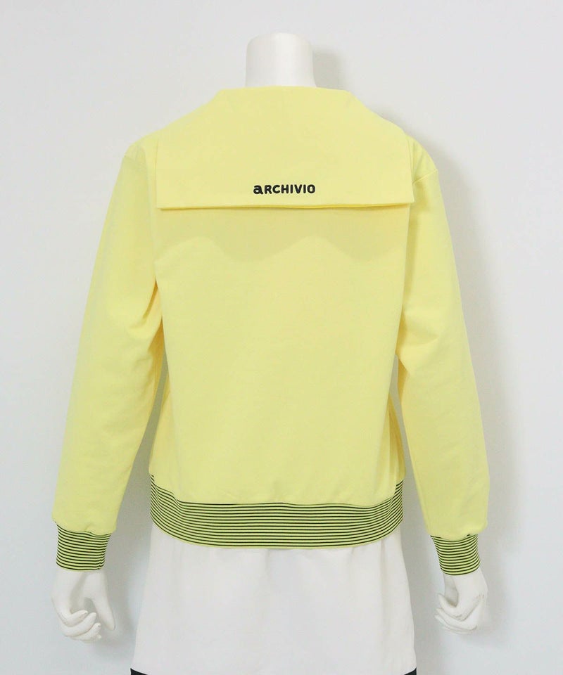 セーラーカラーUVプルオーバー(イエロー)後ろ