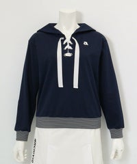 セーラーカラーUVプルオーバー(ネイビー)前