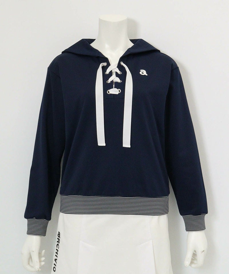 セーラーカラーUVプルオーバー(ネイビー)前