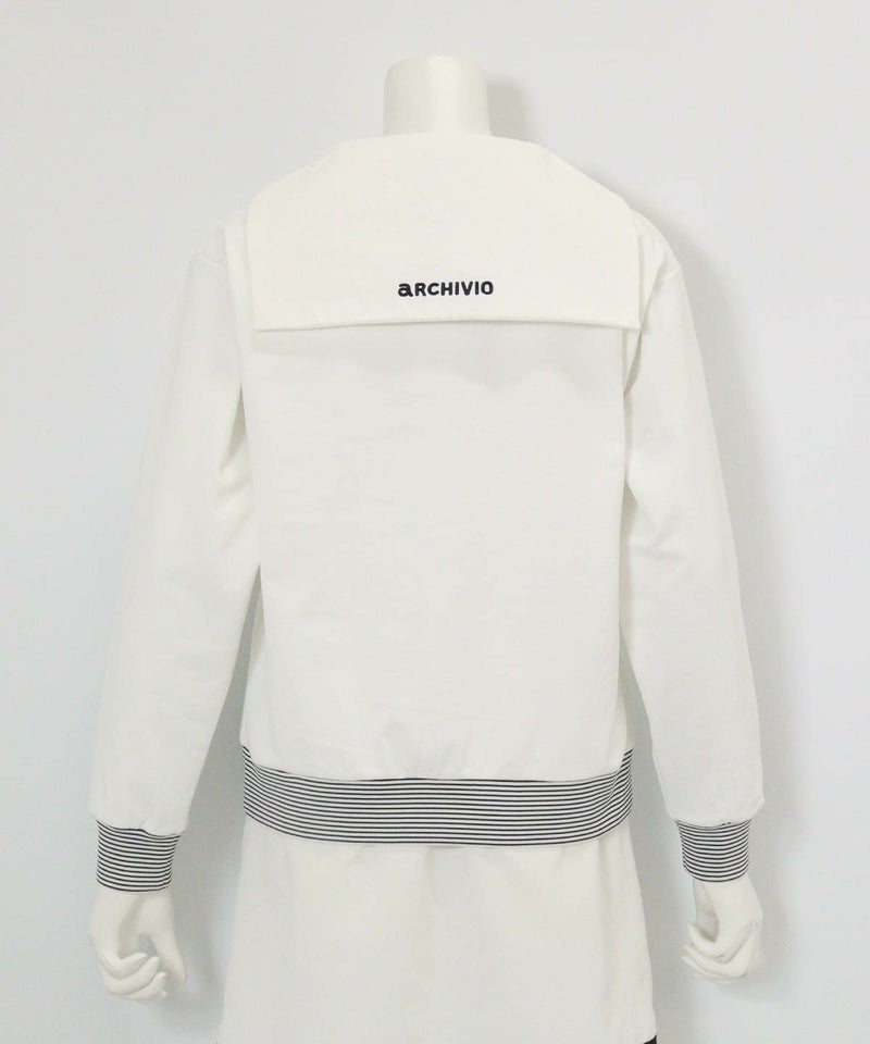 セーラーカラーUVプルオーバー(ホワイト)後ろ