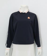 バックメッシュ冷感プルオーバー（ネイビー）