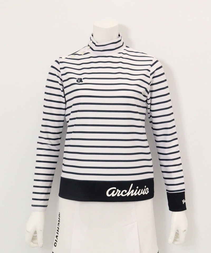 マリン釦ボーダープルオーバー（ネイビー）