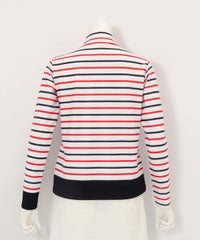 マリン釦ボーダープルオーバー後（マルチ）