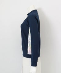 UV速乾フリル×オーロラ切替プルオーバー横（ネイビー）