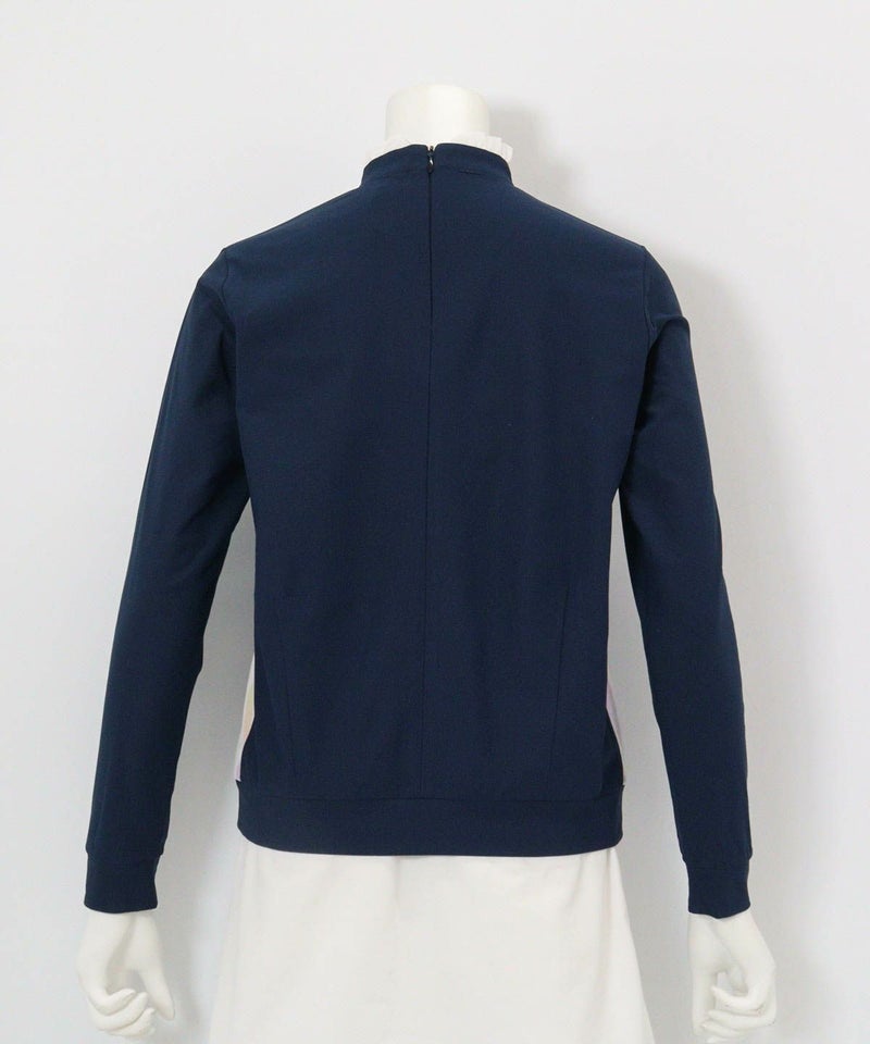 UV速乾フリル×オーロラ切替プルオーバー後（ネイビー）