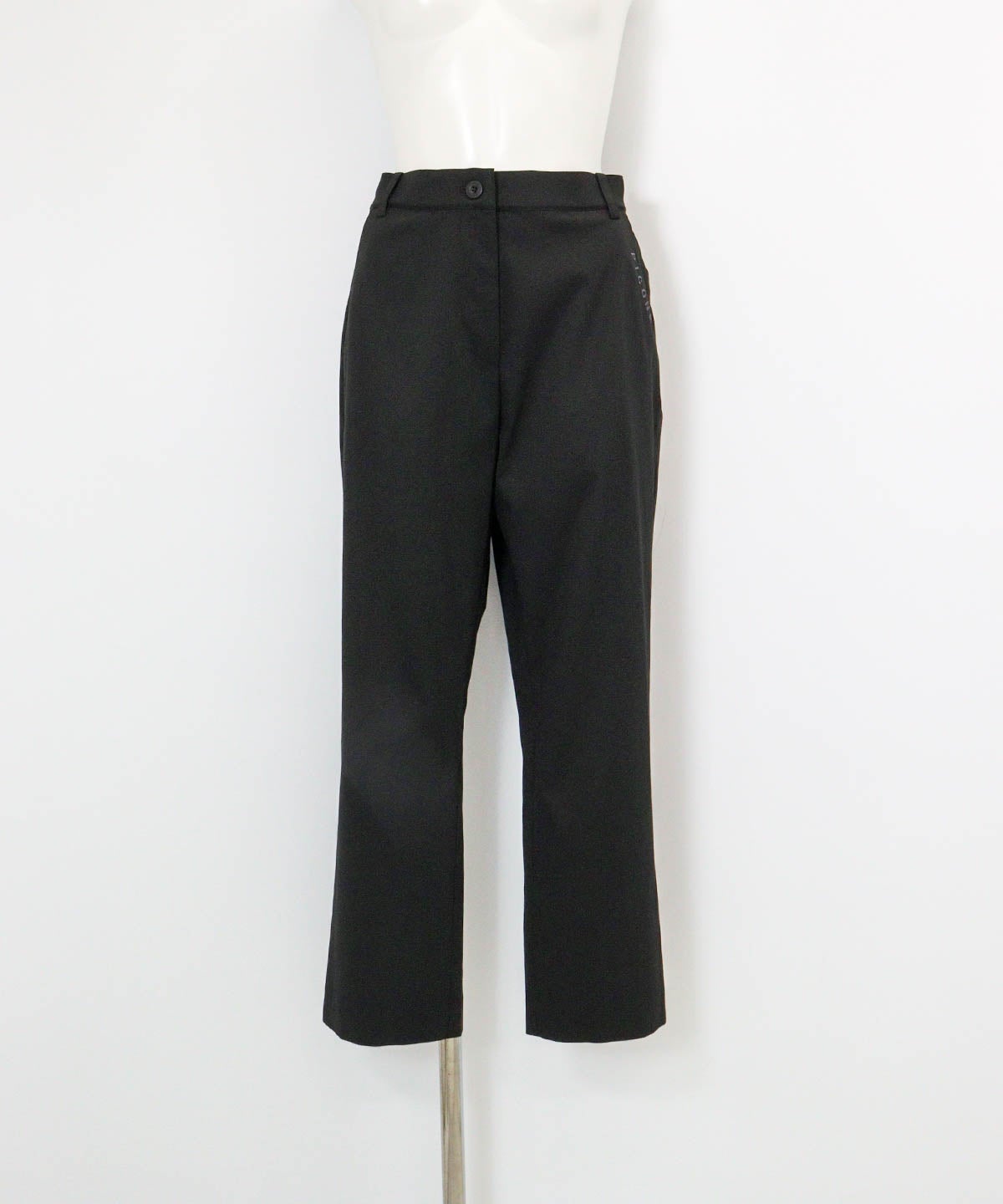 UV冷感クロップド撥水パンツ(ブラック)前