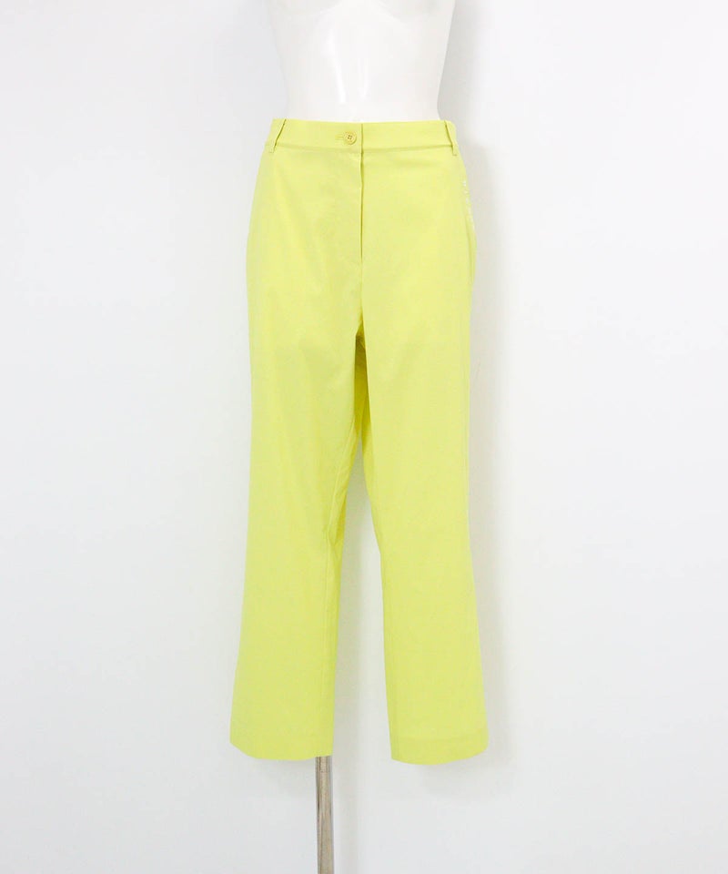 UV冷感クロップド撥水パンツ(イエロー)前