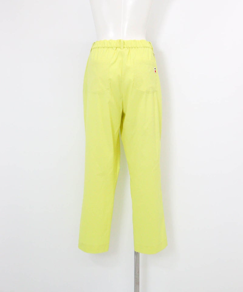 UV冷感クロップド撥水パンツ(イエロー)後ろ