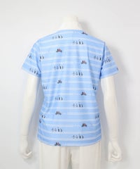 ピコボーダーUVジッププルオーバー(ブルー)後ろ