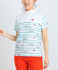 モデル着用画像(ホワイト×グリーン)