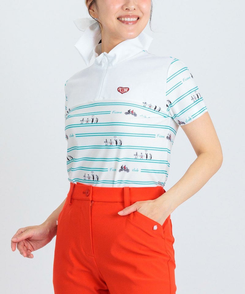 モデル着用画像(ホワイト×グリーン)