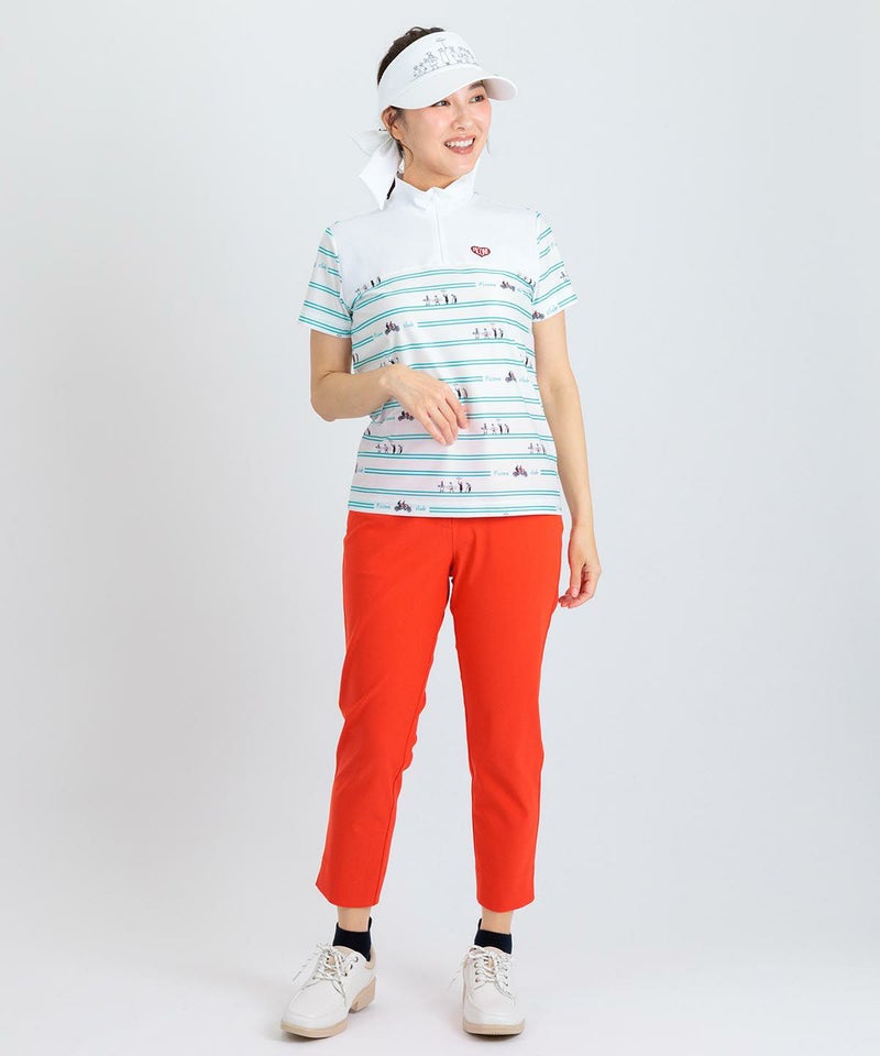 モデル着用画像(ホワイト×グリーン)