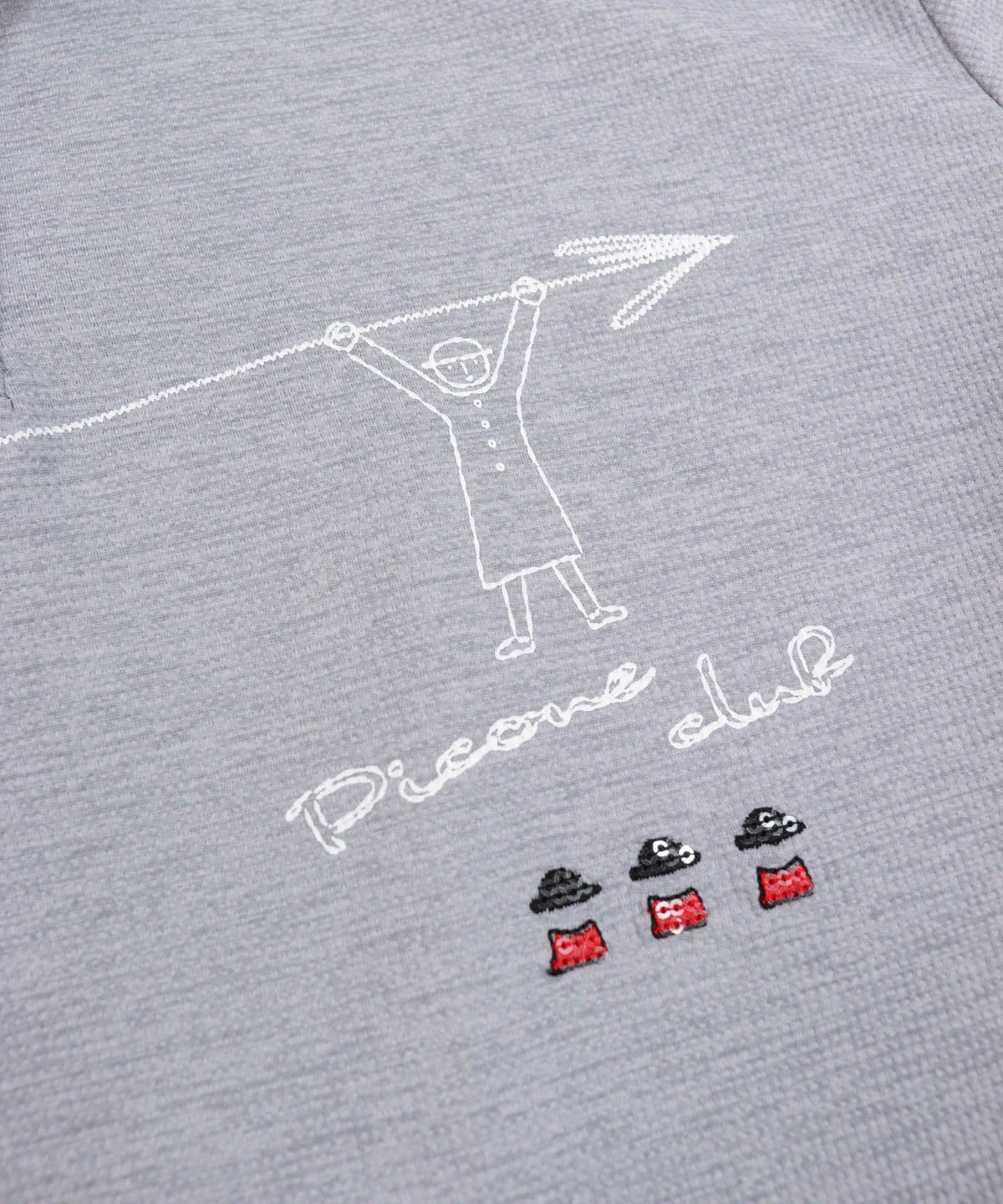 左胸デザイン（ライトグレー）