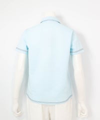 サッカー地速乾ポロシャツ(ライトブルー)後ろ